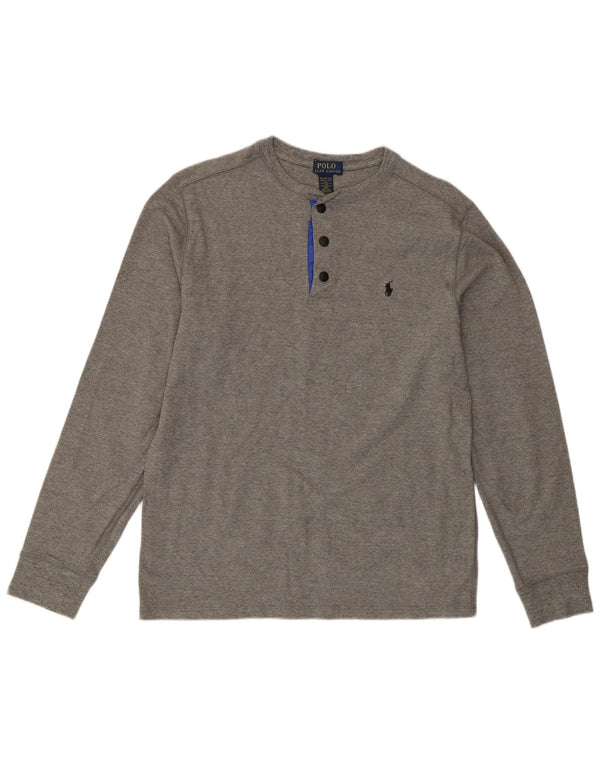 Polo Ralph Lauren Boys Top Long Sleeve 15-16 Years XL  Grey Cotton