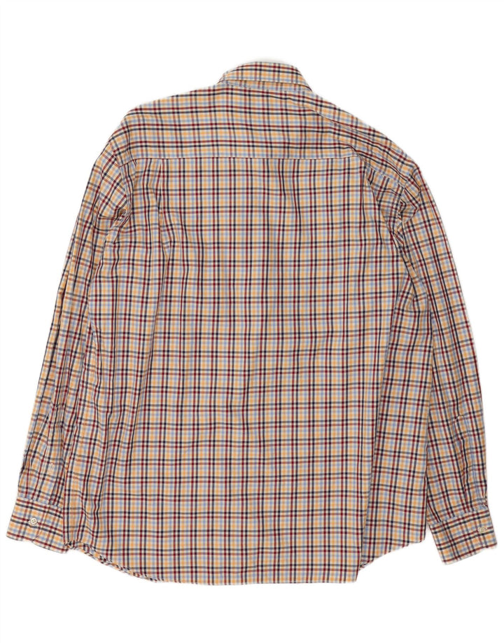 Paul & Shark Mens Flannel Shirt Size 43 XL Multicoloured Check Cotton