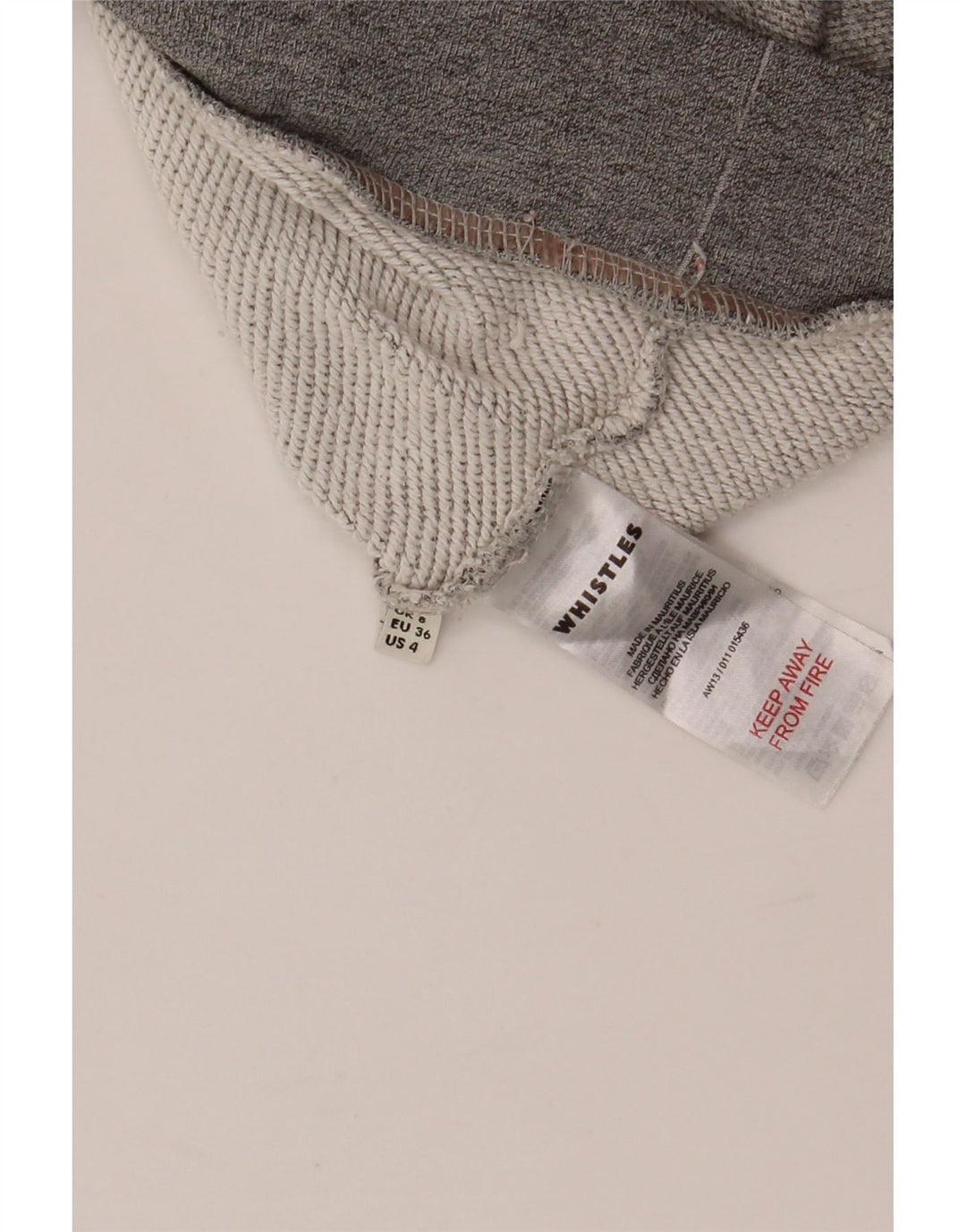 WHISTLES Womens Oversized Graphic Sweatshirt Jumper UK 8 Small  Grey