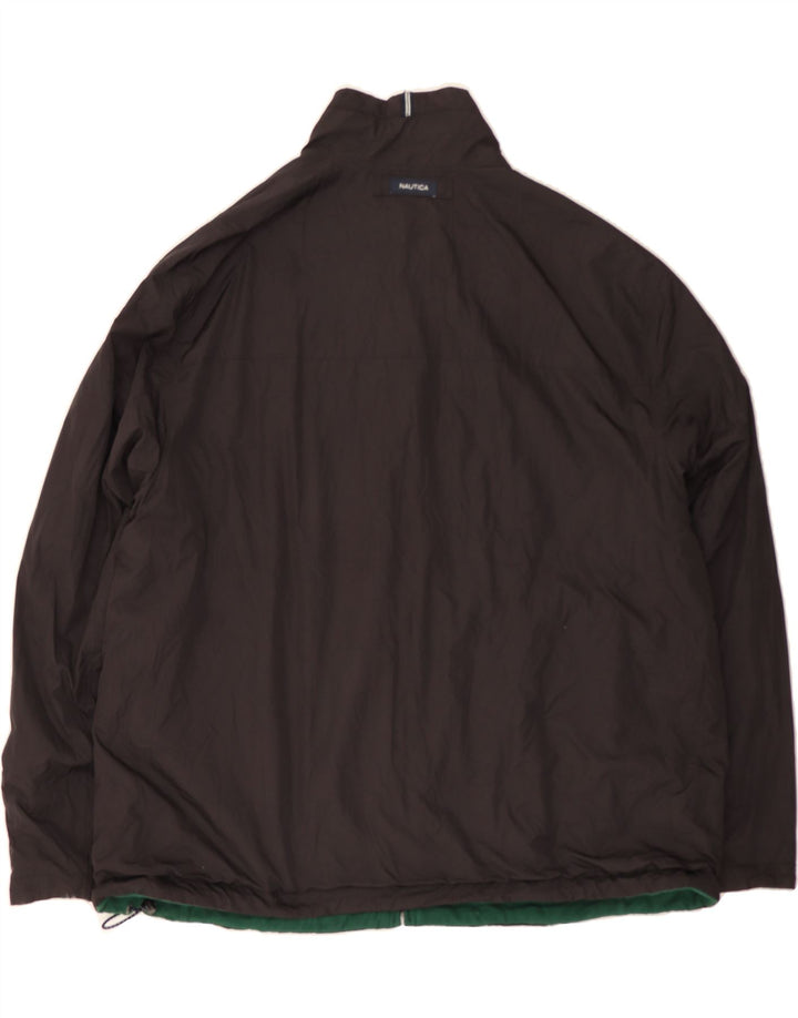 NAUTICA Mens Reversible Jacket UK 44 2XL Black Polyester Vintage Nautica and Second-Hand Nautica from Messina Hembry 