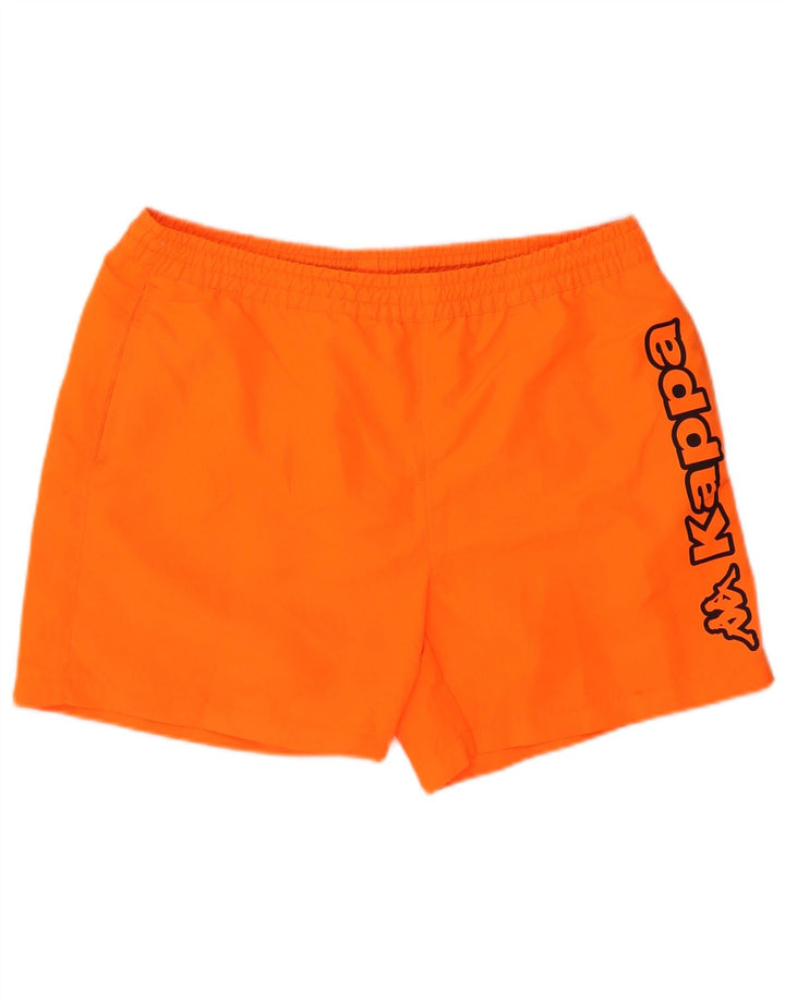 Kappa Mens Graphic Swimming Shorts XL  Orange Polyester