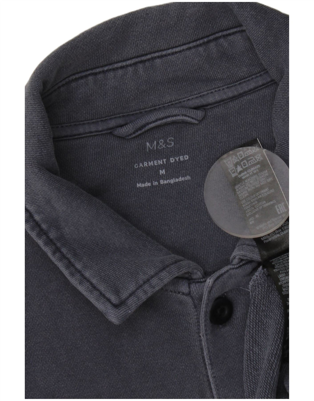 Marks & Spencer Womens Shirt UK 14 Medium Blue Cotton