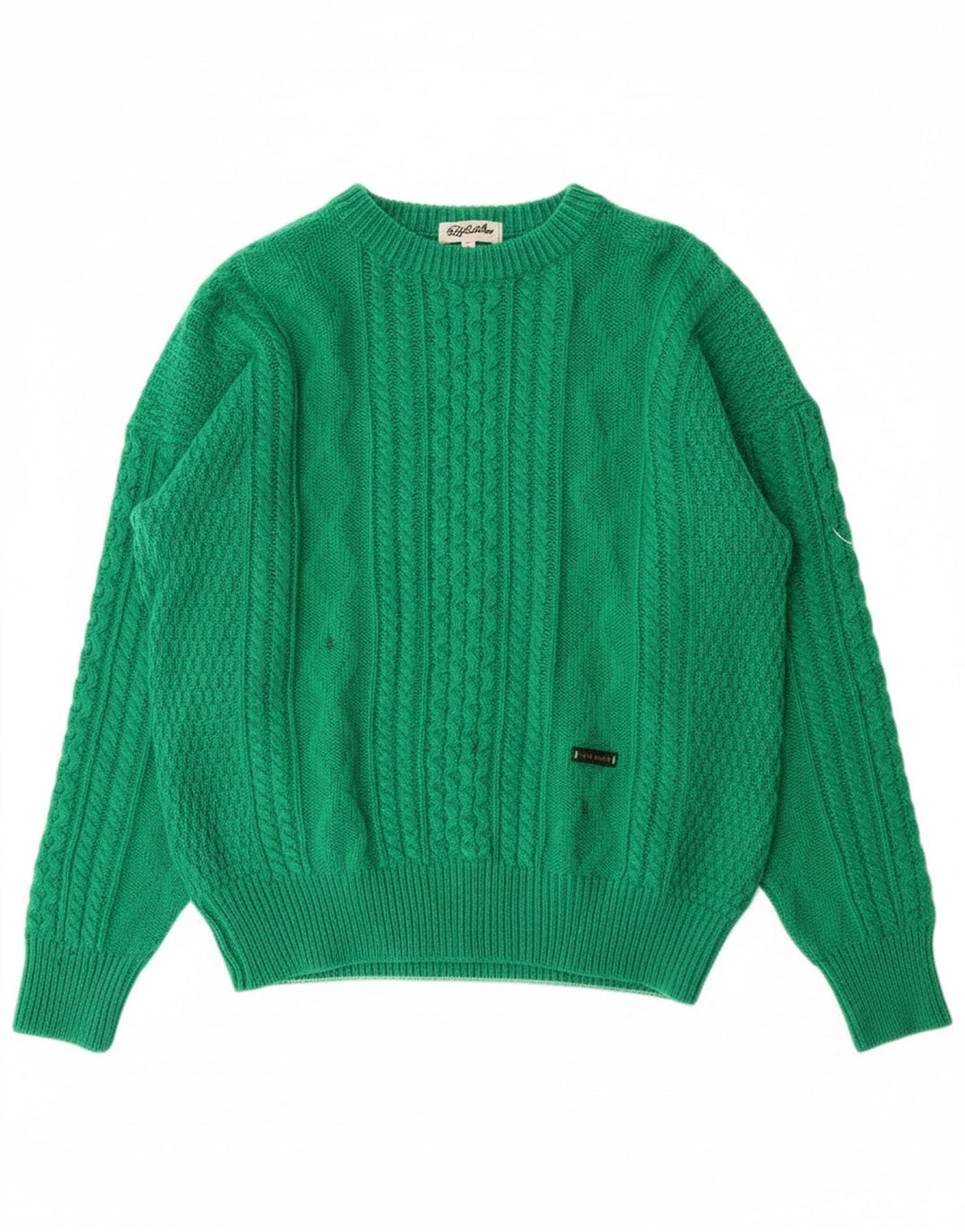 VINTAGE Womens Boat Neck Jumper Sweater IT 48 XL Green