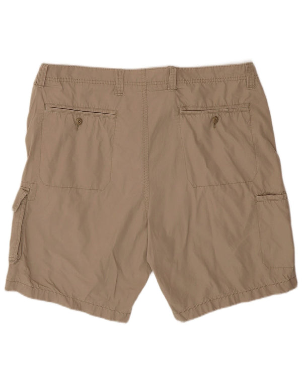 Nautica Mens Cargo Shorts W38 XL Beige Cotton