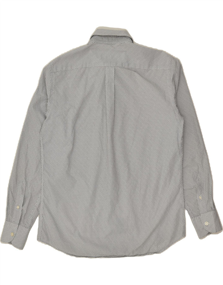 HARMONT & BLAINE Mens Abstract Pattern Shirt Small Grey Cotton Vintage Harmont & Blaine and Second-Hand Harmont & Blaine from Messina Hembry 
