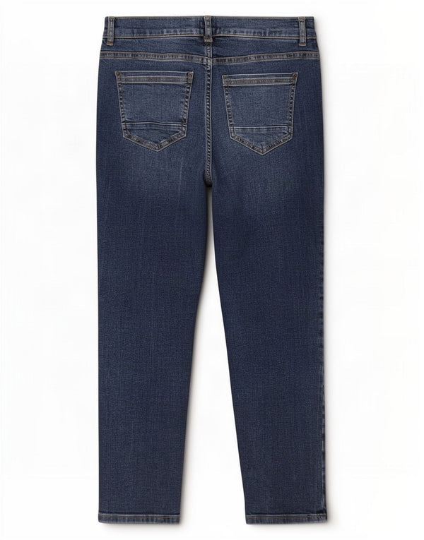 White Stuff Womens Straight Cropped Jeans UK 10 Small W28 L23 Blue Cotton