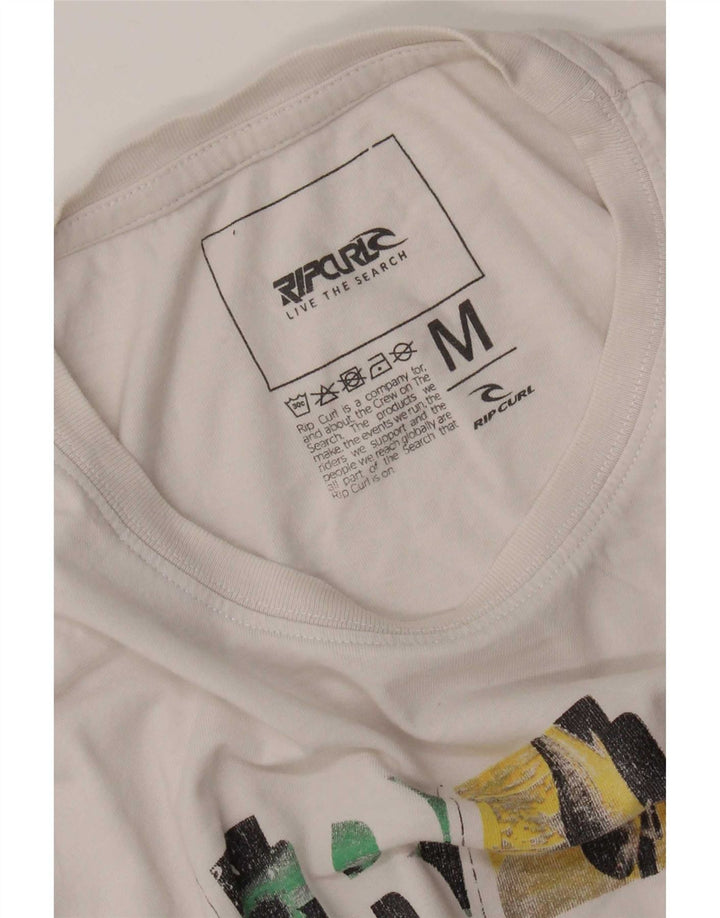 Rip Curl Mens Graphic T-Shirt Top Medium White