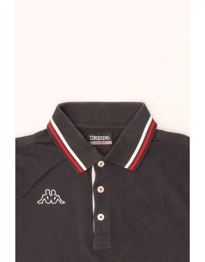 KAPPA Mens Polo Shirt Large Grey Vintage Kappa and Second-Hand Kappa from Messina Hembry 