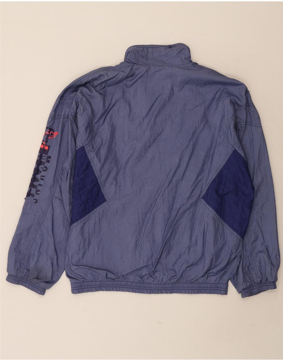 Diadora Womens Graphic Full Tracksuit Large Navy Blue Colourblock