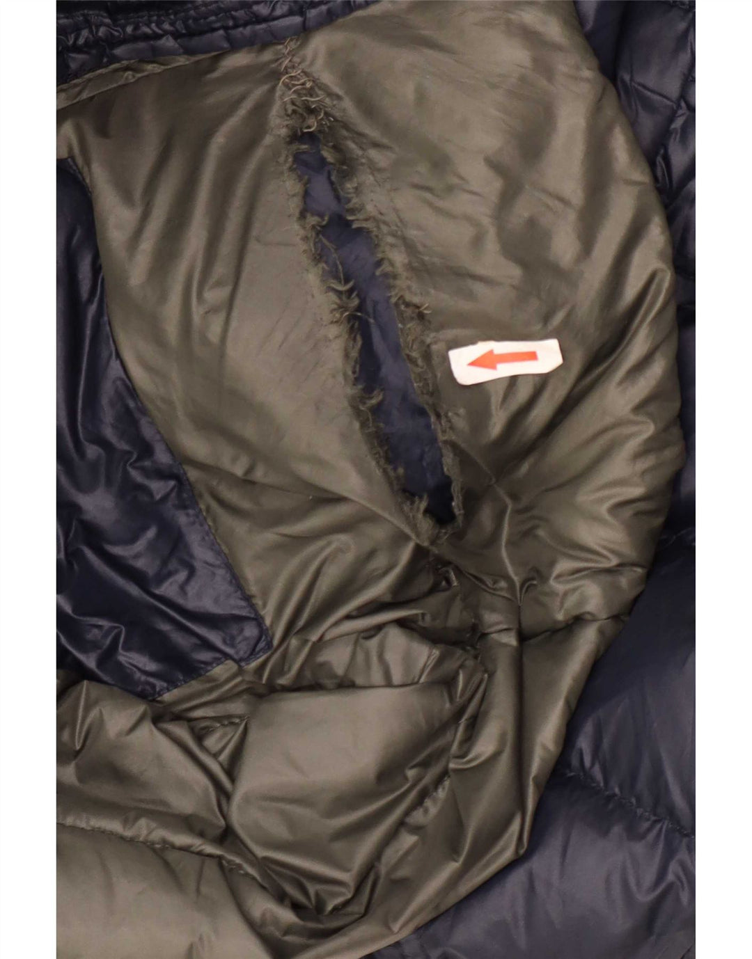 Blauer Mens Hooded Padded Jacket UK 40 Large Navy Blue Polyamide