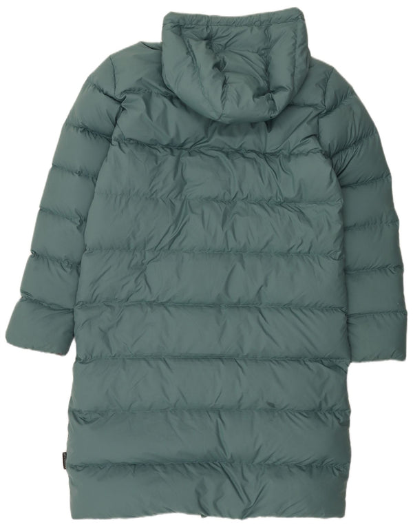Jack Wolfskin Womens Hooded Oversized Padded Coat UK 10/12 Medium Green