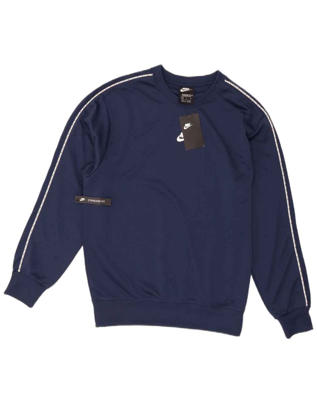 Nike Mens Graphic Standard Fit Sweatshirt Jumper Medium Navy Blue Polyester