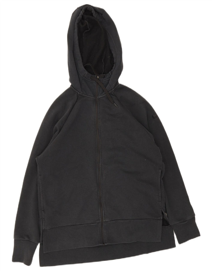Nike Mens Dri Fit Zip Hoodie Sweater Small Black Polyester