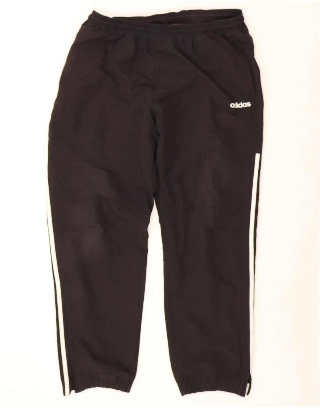 Adidas Mens Tracksuit Trousers Joggers XL Black Colourblock Polyester