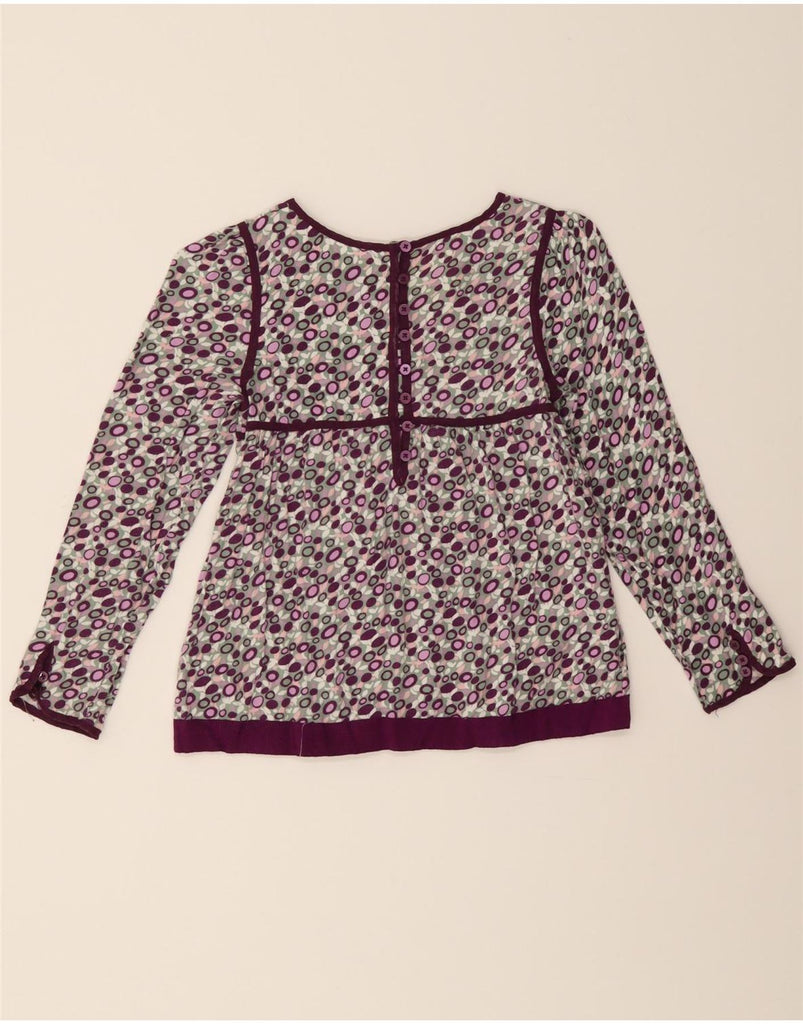 MONSOON Girls Long Sleeve Blouse Top 9-10 Years Purple Spotted Cotton Vintage Monsoon and Second-Hand Monsoon from Messina Hembry 