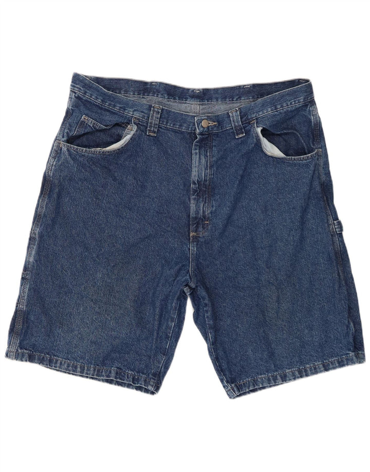 Wrangler Mens Cargo Denim Shorts W38 XL Blue Cotton