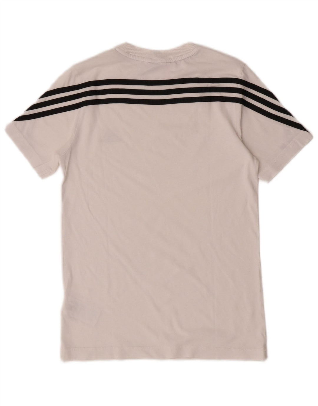 Adidas Boys T-Shirt Top 11-12 Years White Cotton