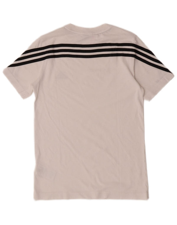 Adidas Boys T-Shirt Top 11-12 Years White Cotton