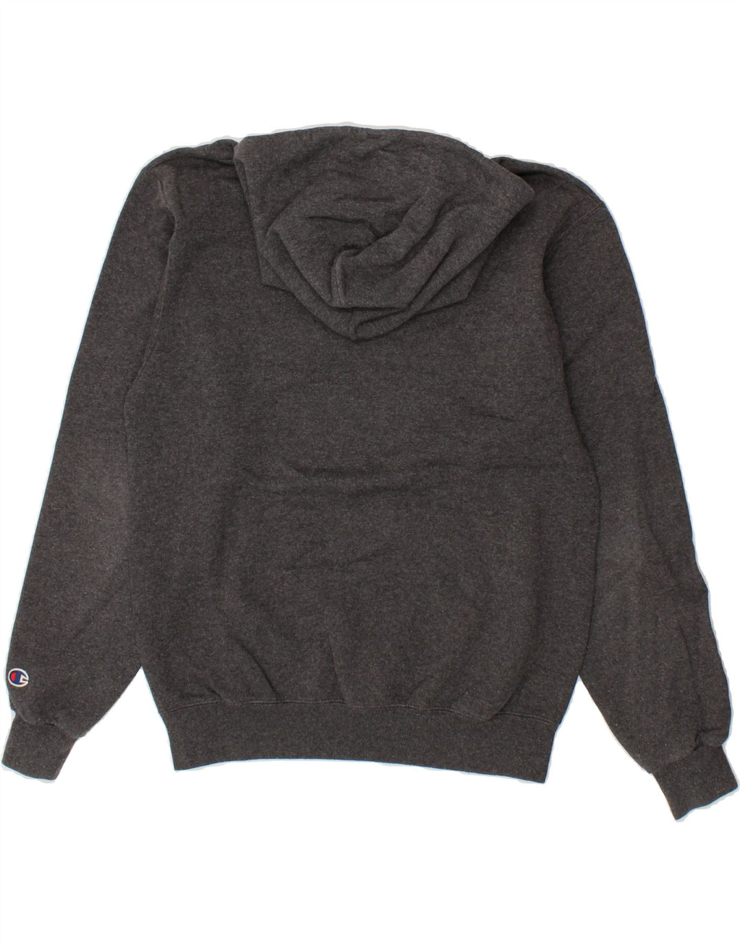CHAMPION Mens Graphic Hoodie Jumper Small Grey Cotton Vintage Champion and Second-Hand Champion from Messina Hembry 