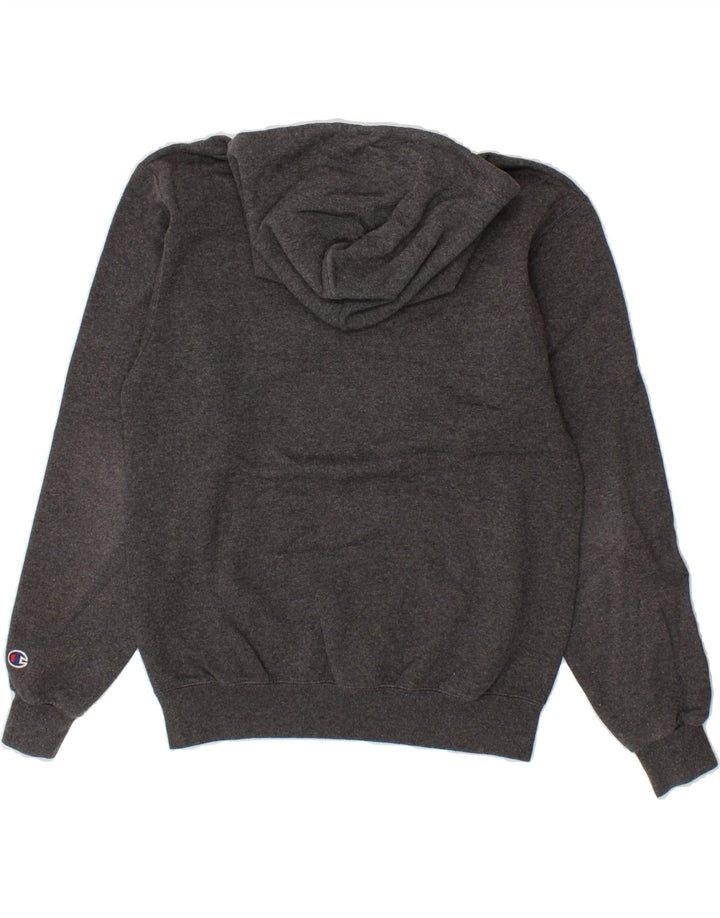 CHAMPION Mens Graphic Hoodie Jumper Small Grey Cotton Vintage Champion and Second-Hand Champion from Messina Hembry 