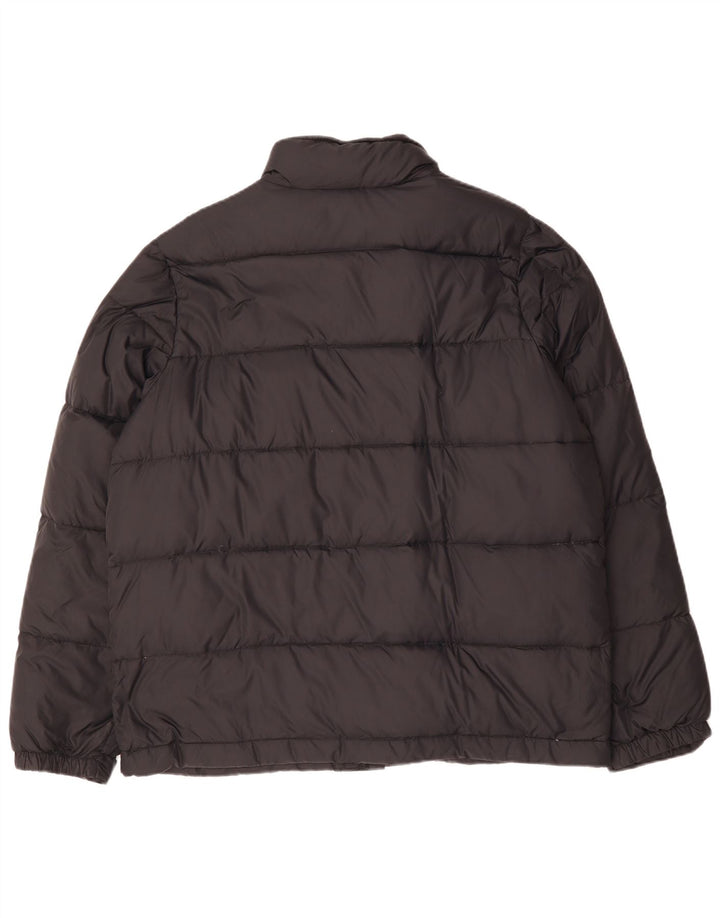LANDS END Mens Padded Jacket UK 40 Large Black Nylon