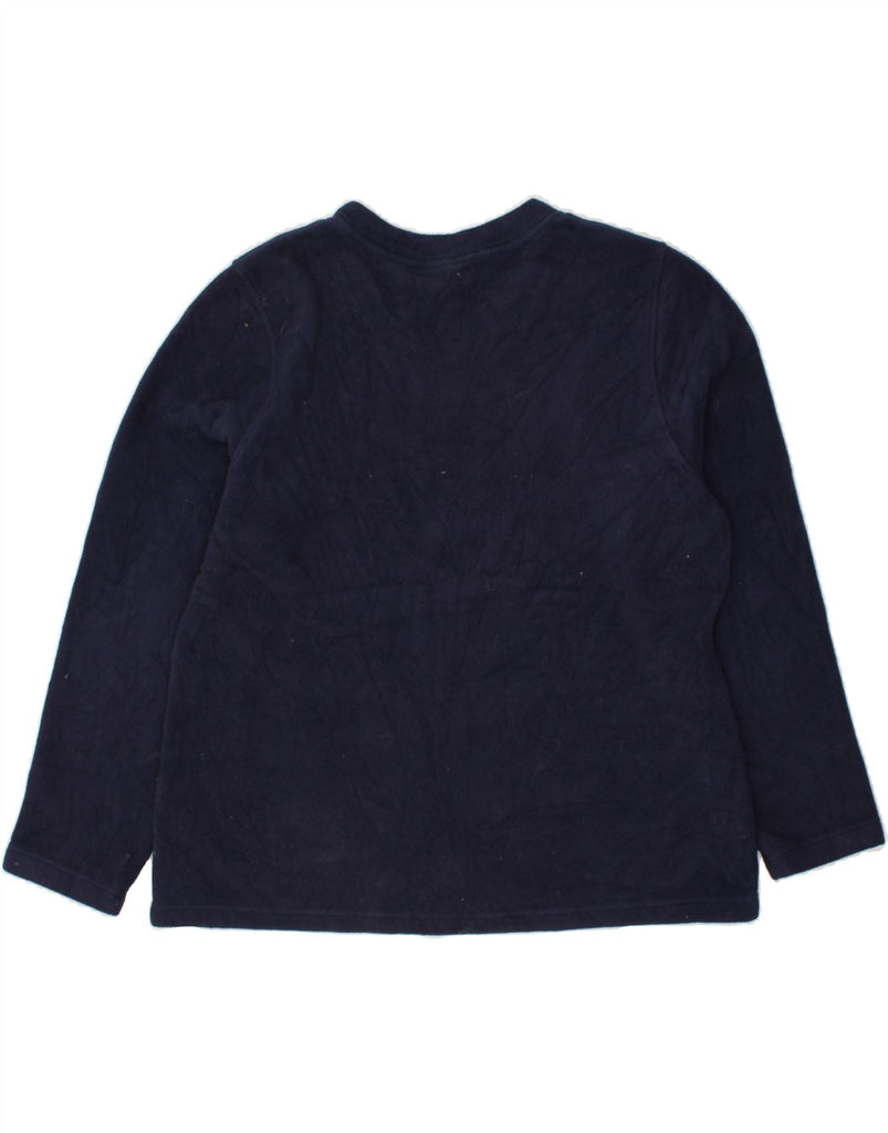 L.L.BEAN Womens Fleece Jumper UK 18 XL Navy Blue Polyester | Vintage L.L.Bean | Thrift | Second-Hand L.L.Bean | Used Clothing | Messina Hembry 