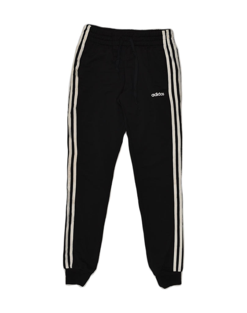 ADIDAS Womens Tracksuit Trousers Joggers UK 4-6 XS Black Polyester | Vintage Adidas | Thrift | Second-Hand Adidas | Used Clothing | Messina Hembry 