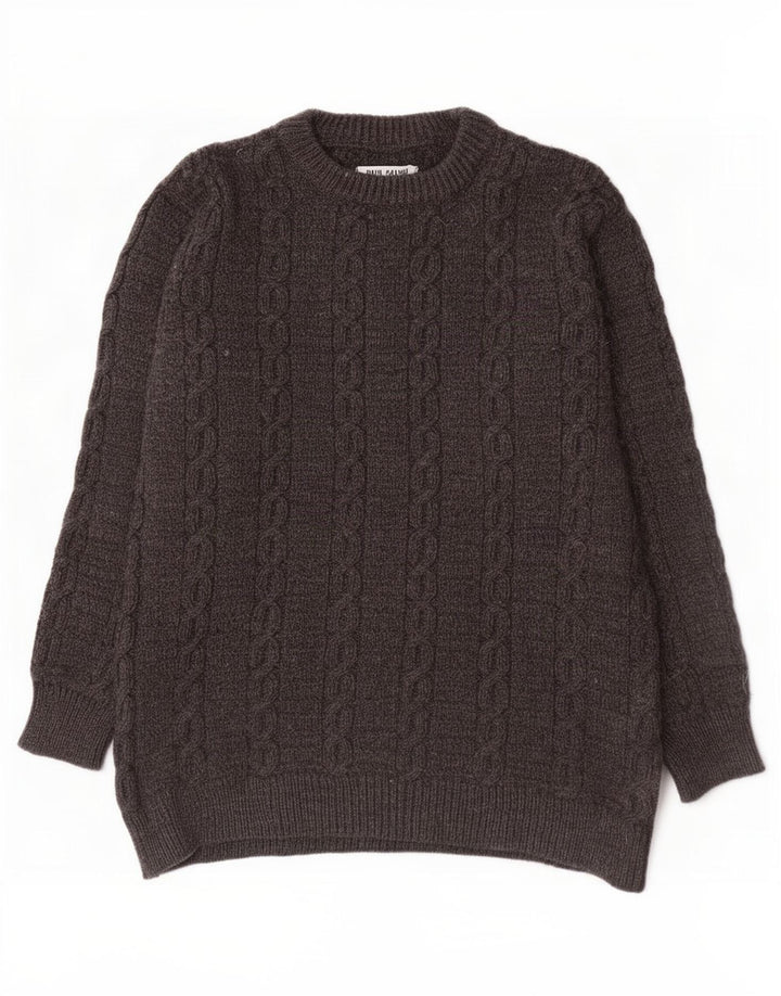Dunnes Stores Mens Boat Neck Jumper Sweater Large Grey Wool