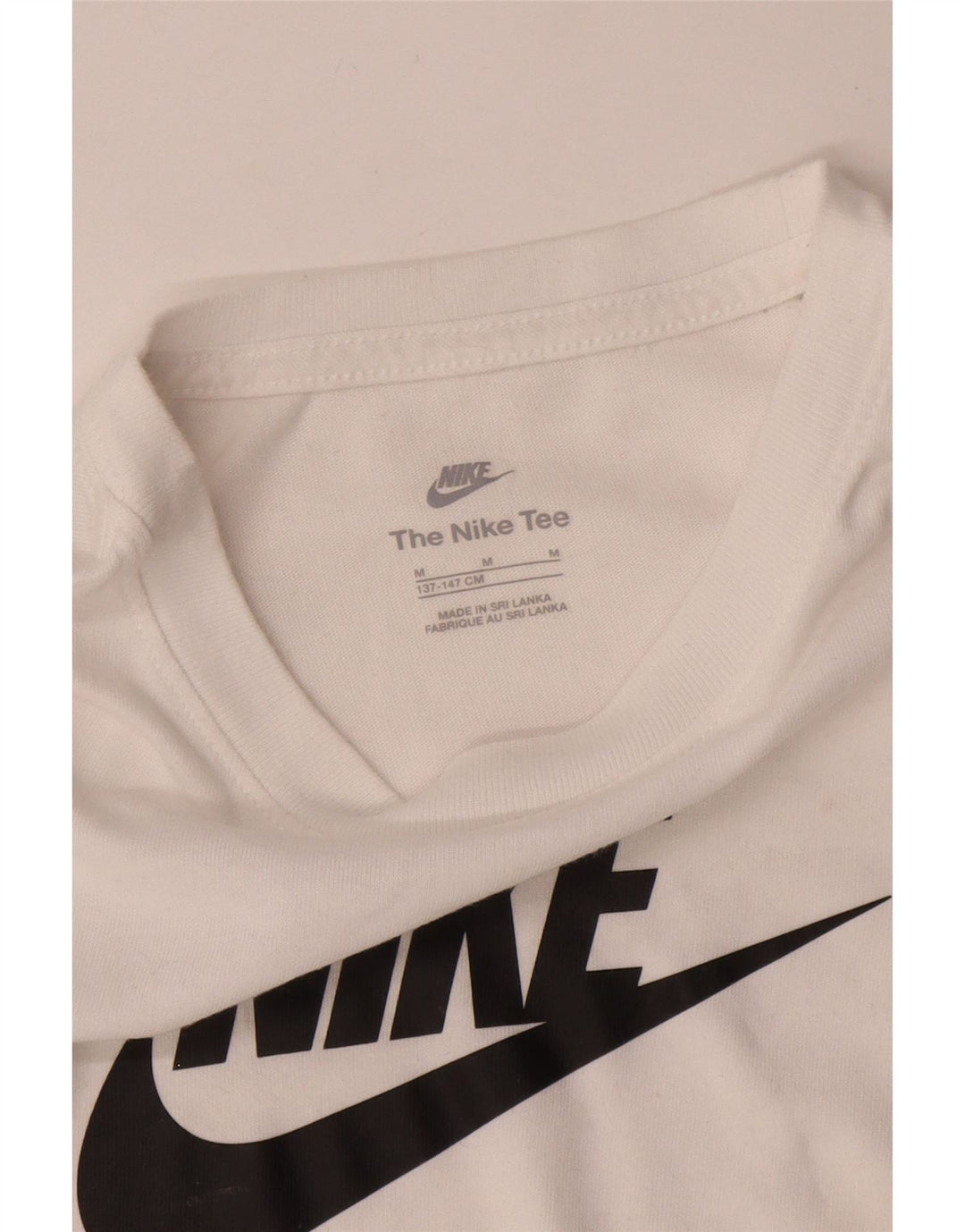 NIKE Boys Graphic T-Shirt Top 10-11 Years Medium White Cotton