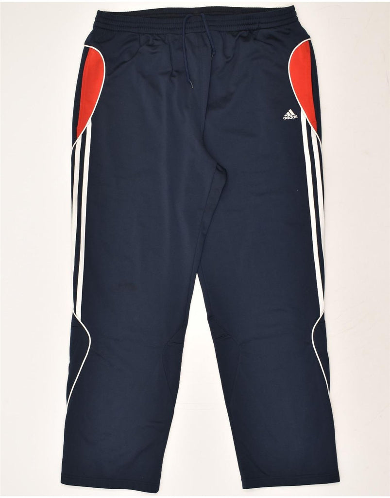 ADIDAS Mens Tracksuit Trousers UK 48/50 XL Navy Blue Polyester | Vintage Adidas | Thrift | Second-Hand Adidas | Used Clothing | Messina Hembry 