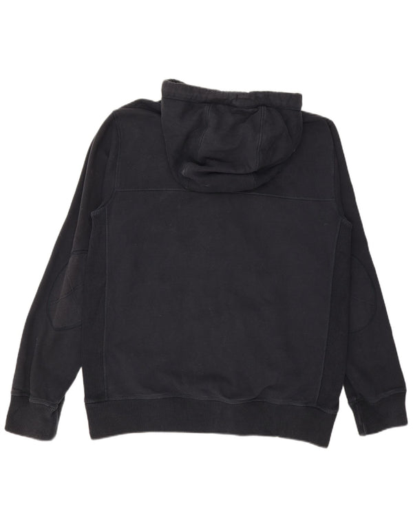 FAT FACE Mens Zip Hoodie Sweater Large Navy Blue Cotton