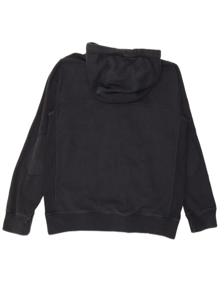 FAT FACE Mens Zip Hoodie Sweater Large Navy Blue Cotton