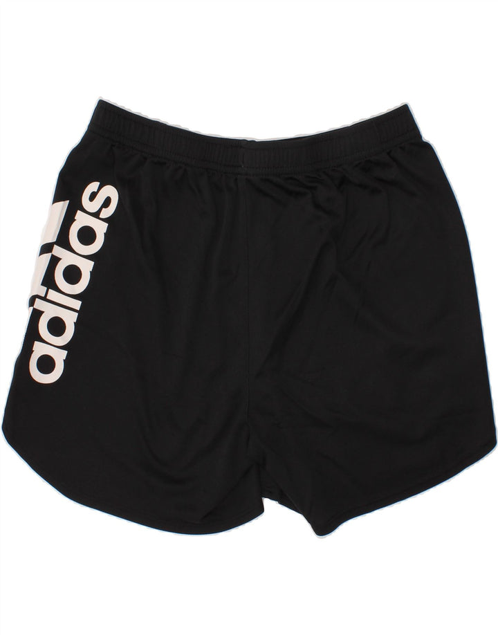 ADIDAS Boys Graphic Sport Shorts 15-16 Years XL Black Polyester Vintage Adidas and Second-Hand Adidas from Messina Hembry 