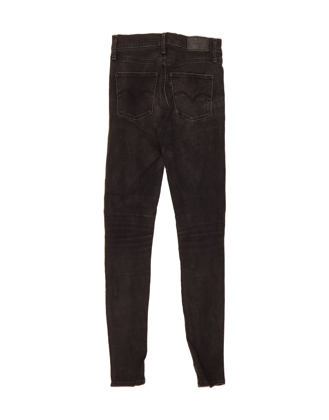LEVI'S Womens Super Skinny Jeans W26 L32 Black Cotton Vintage Levi's and Second-Hand Levi's from Messina Hembry 
