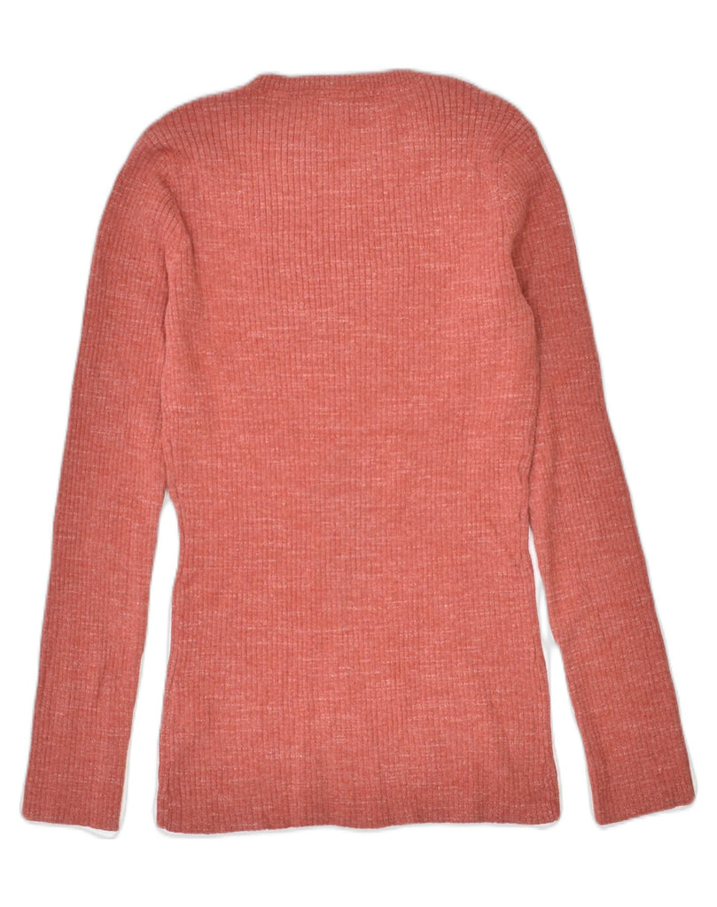 FAT FACE Womens Crew Neck Jumper Sweater UK 12 Medium Orange Cotton | Vintage | Thrift | Second-Hand | Used Clothing | Messina Hembry 