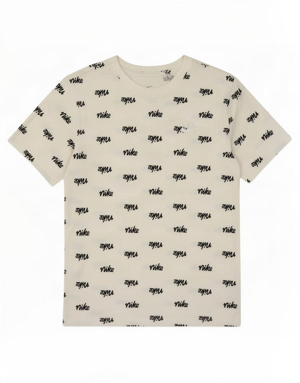 Nike Mens Graphic T-Shirt Top Small Off White Cotton