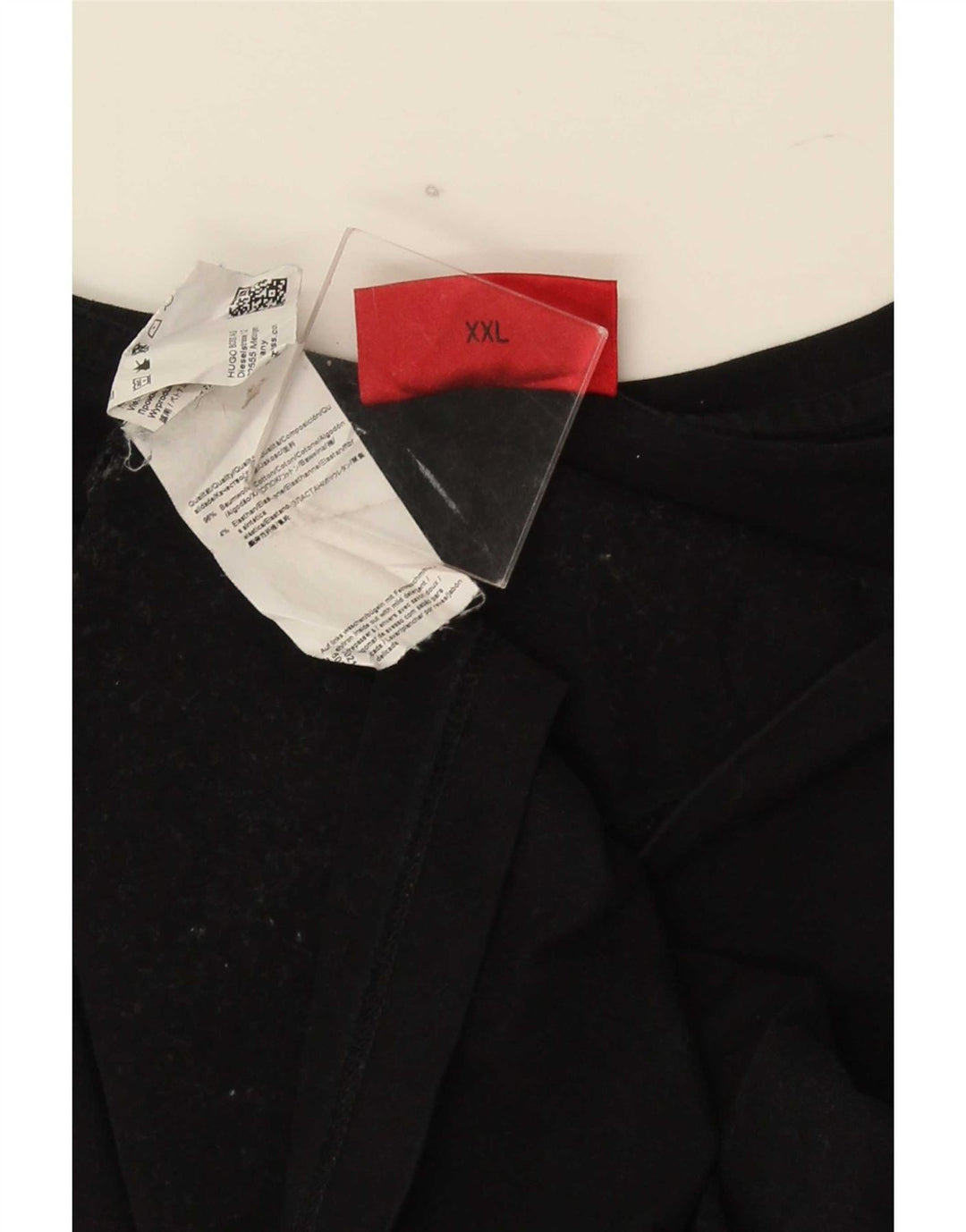 Hugo Boss Mens T-Shirt Top 2XL Black Cotton