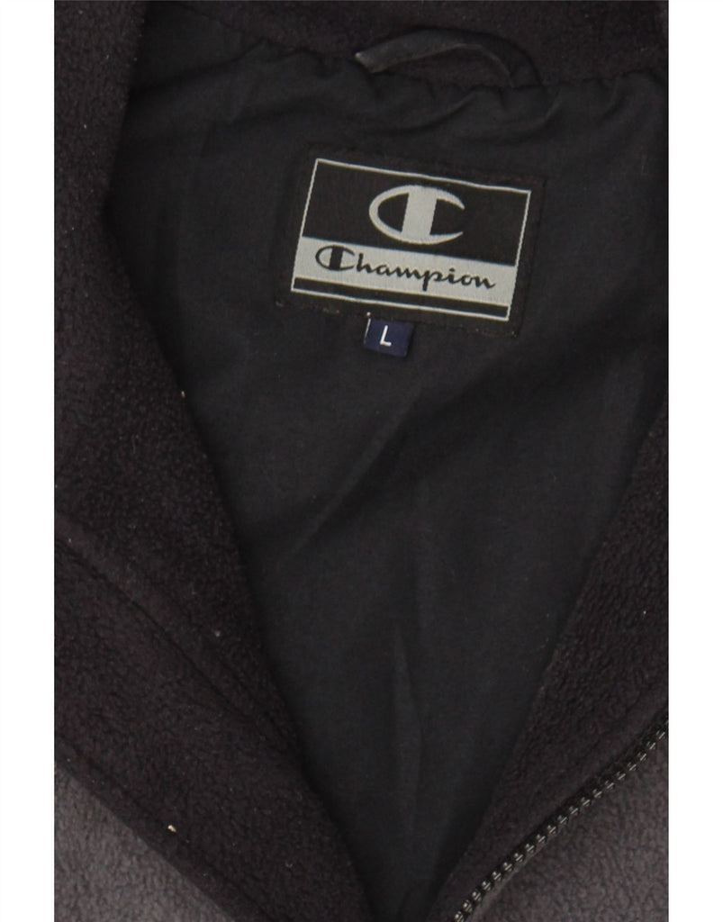 CHAMPION Mens Fleece Gilet UK 40 Large Grey Polyester Vintage Champion and Second-Hand Champion from Messina Hembry 