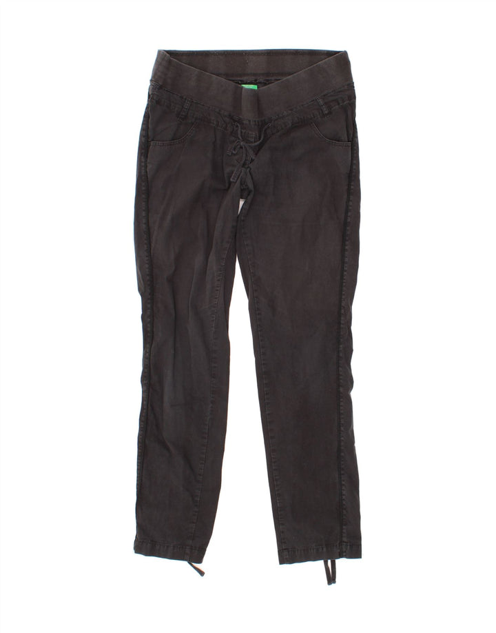 BENETTON Womens Straight Casual Trousers W34 L30 Black Vintage Benetton and Second-Hand Benetton from Messina Hembry 