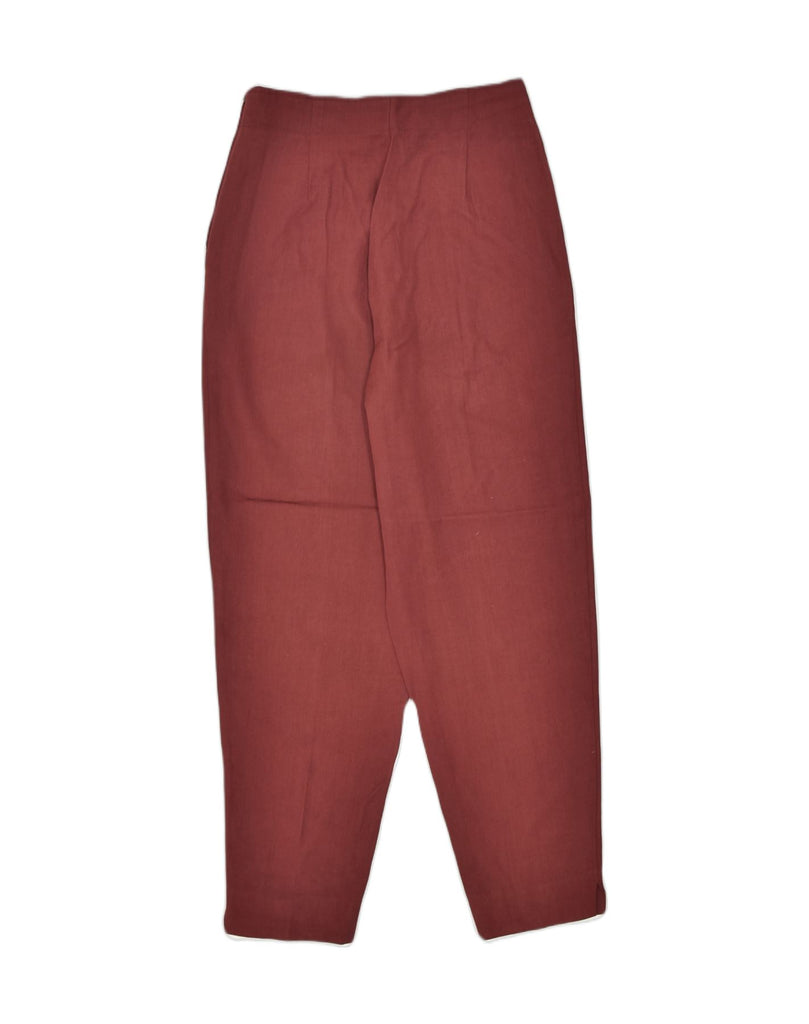 STEFANEL Womens Pegged Casual Trousers IT 42 Medium W26 L28 Burgundy | Vintage | Thrift | Second-Hand | Used Clothing | Messina Hembry 