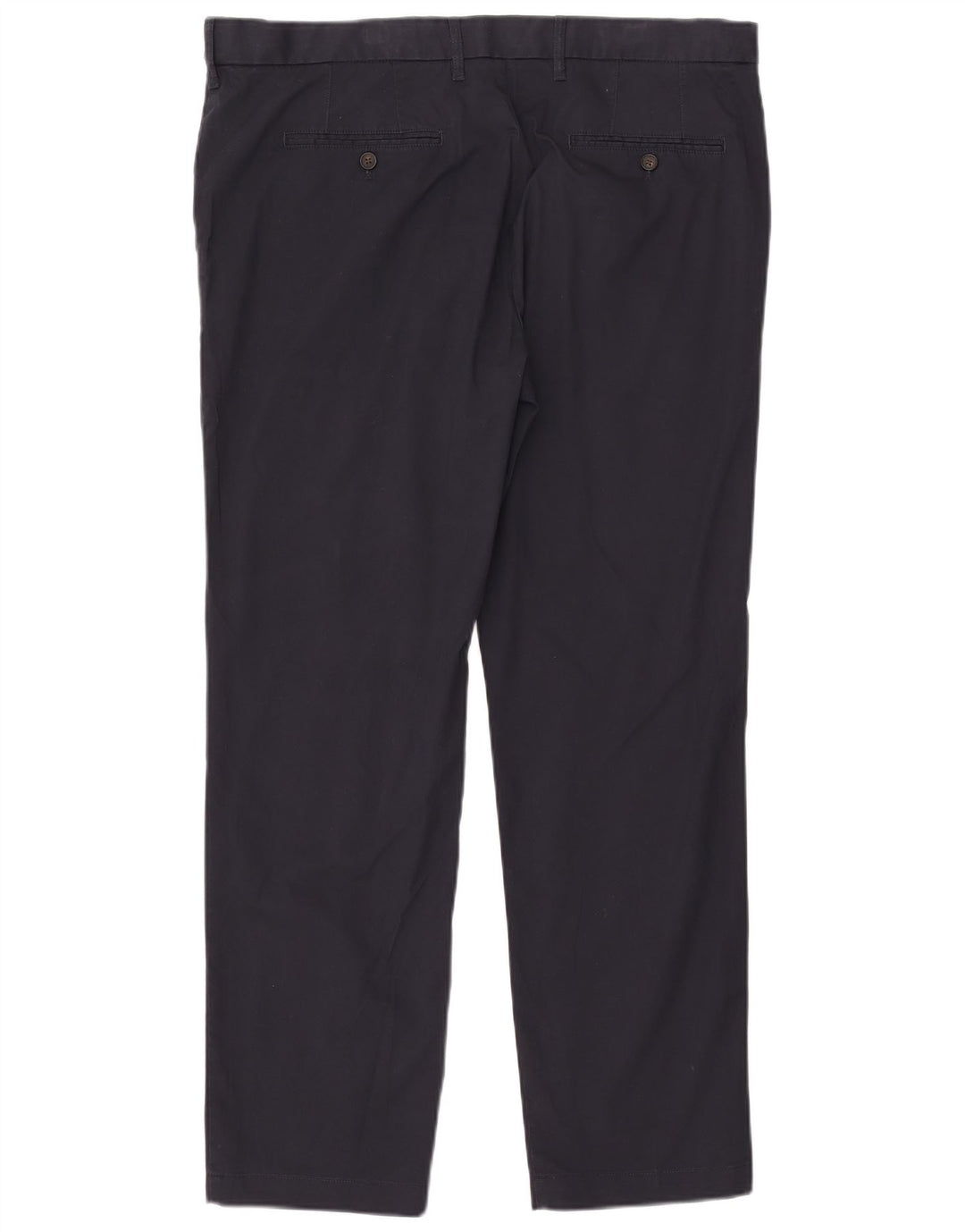 MARKS & SPENCER Mens Straight Regular Fit Chino Trousers W38 L30 Navy Blue