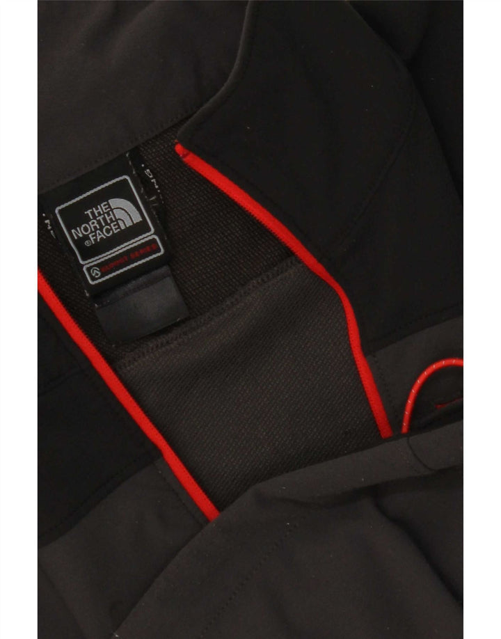 The North Face Mens Zip Neck Pullover Tracksuit Top Small Grey Colourblock
