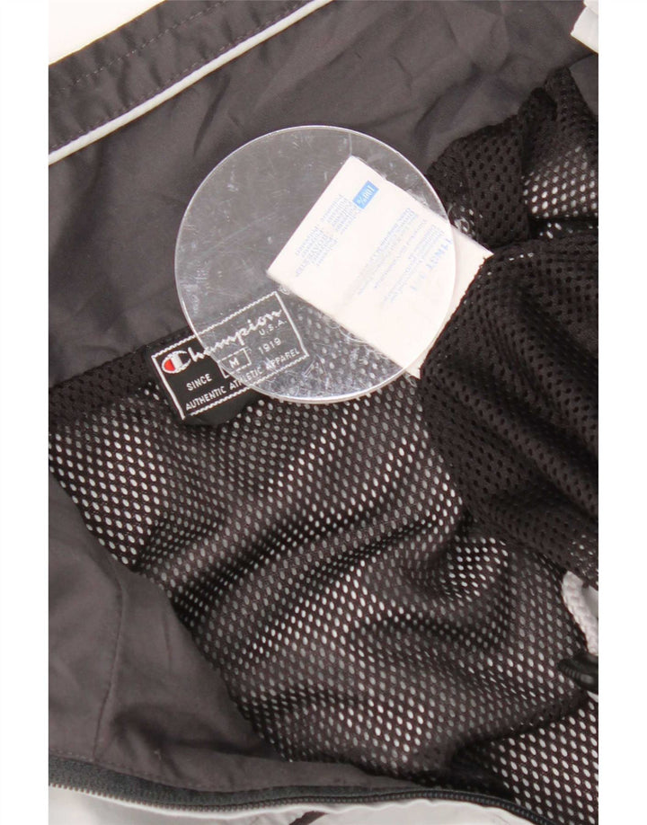 Champion Mens Tracksuit Top Jacket Medium Grey Polyester
