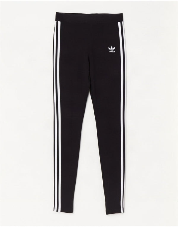 Adidas Womens Leggings UK 8 Small Black Cotton