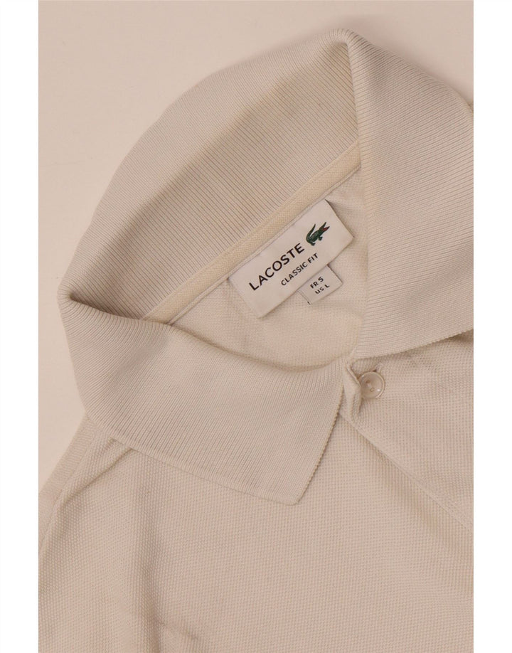 Lacoste Mens Classic Fit Polo Shirt Size 5 Large White