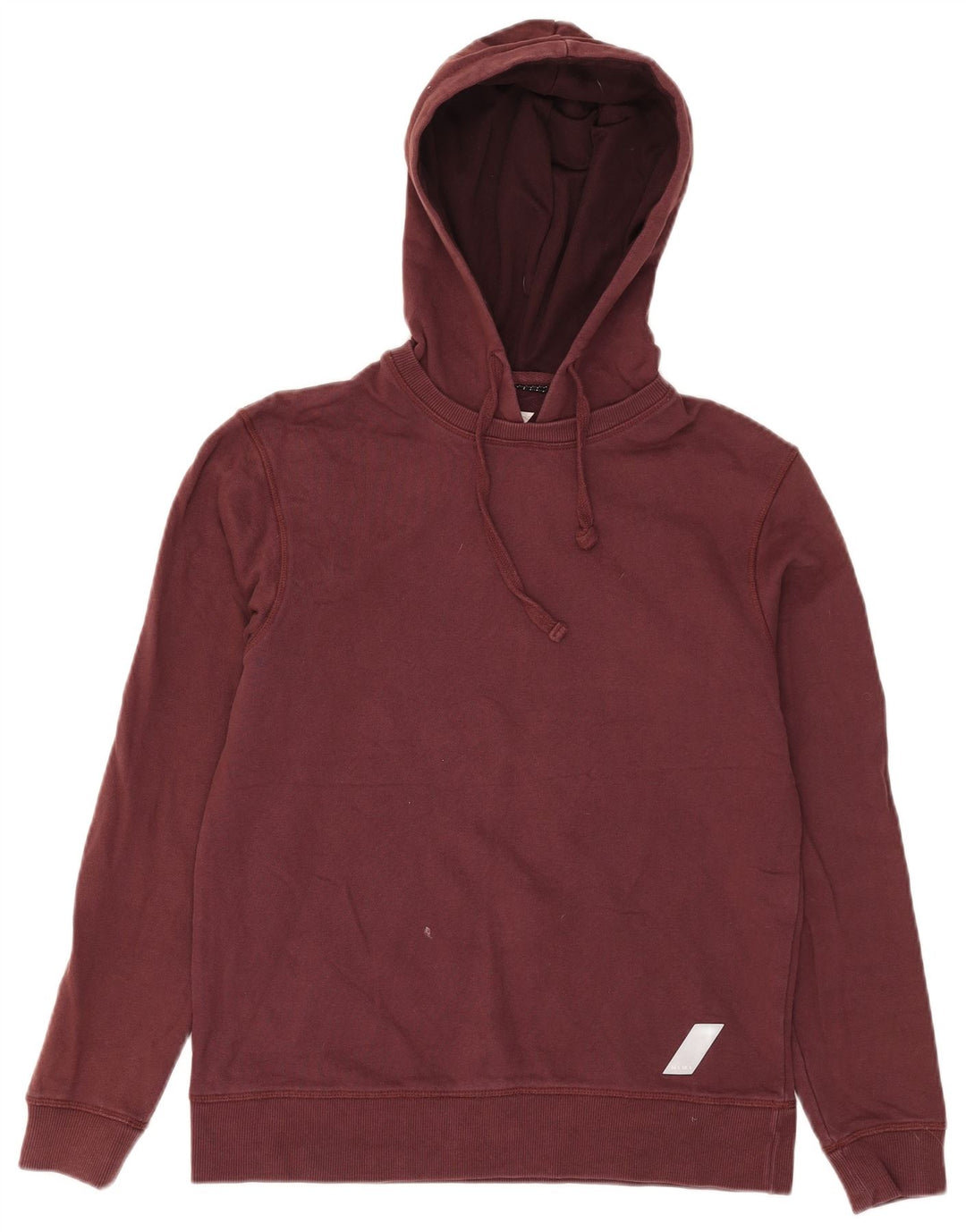 Zara Mens Hoodie Jumper Small Brown Cotton