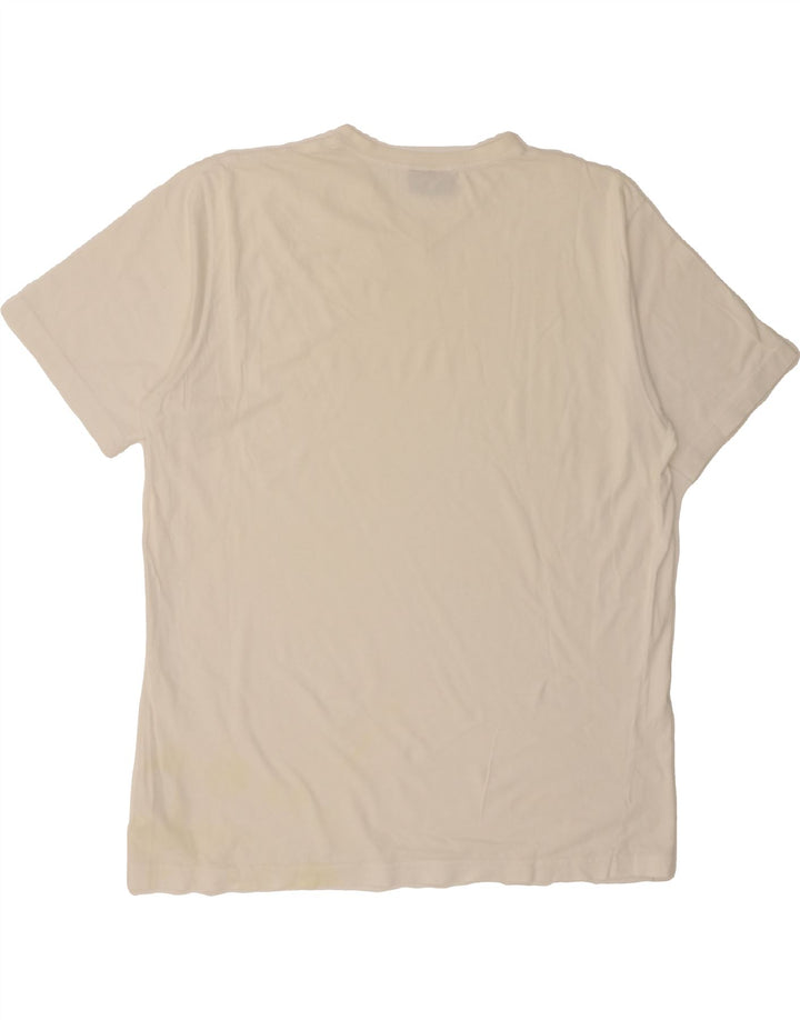 HUGO BOSS Mens T-Shirt Top XL White Cotton Vintage Hugo Boss and Second-Hand Hugo Boss from Messina Hembry 