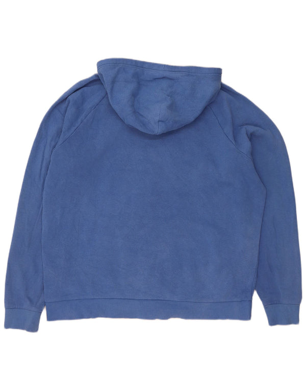 Under Armour Mens Hoodie Jumper Large Blue Cotton