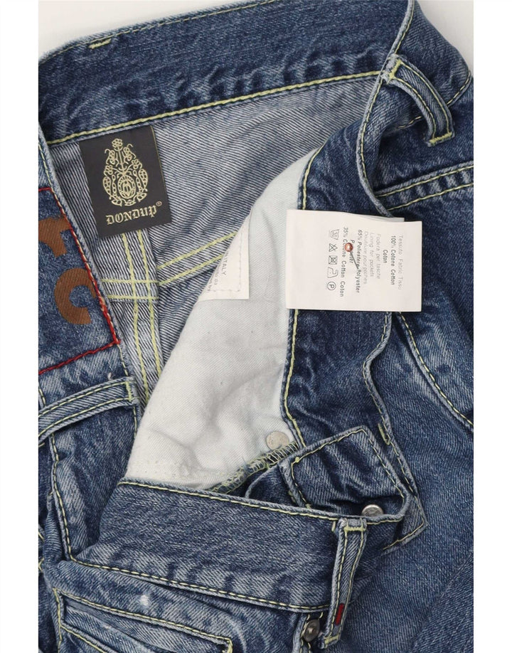 Dondup Womens Distressed Slim Jeans W31 L29 Blue Cotton