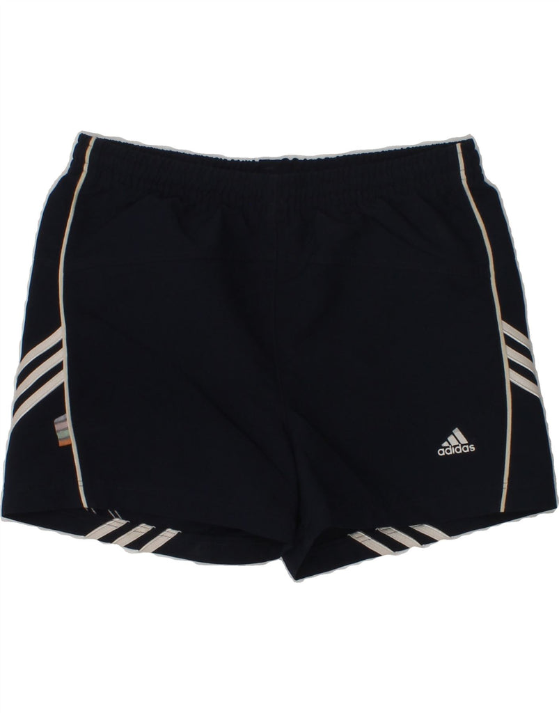 ADIDAS Boys Sport Shorts 7-8 Years Navy Blue Polyester | Vintage Adidas | Thrift | Second-Hand Adidas | Used Clothing | Messina Hembry 